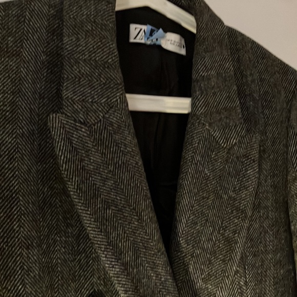 Zara Herringbone overcoat - Picture 2 of 3